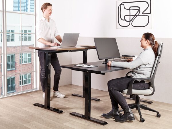 Elektricky výškově nastavitelný pracovní stůl DESTINES Černá 180 cm 80 cm