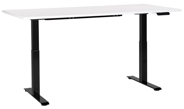 Elektricky výškově nastavitelný pracovní stůl DESTINES Bílá/Černá 180 cm 80 cm