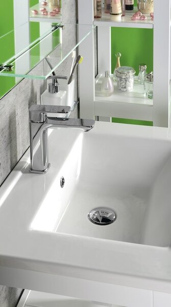 Aqualine Aqualine, FACTOR stojánková umyvadlová baterie bez výpusti, chrom, FC103