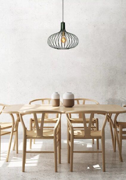 Lucide 78374/65/33 - Lustr na lanku MANUELA 1xE27/60W/230V pr. 65 cm zelená