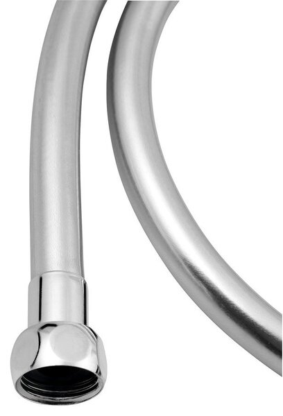 Sapho Sapho, SOFTFLEX hladká plastová sprchová hadice, 100cm, stříbrná/chrom, 1208-05