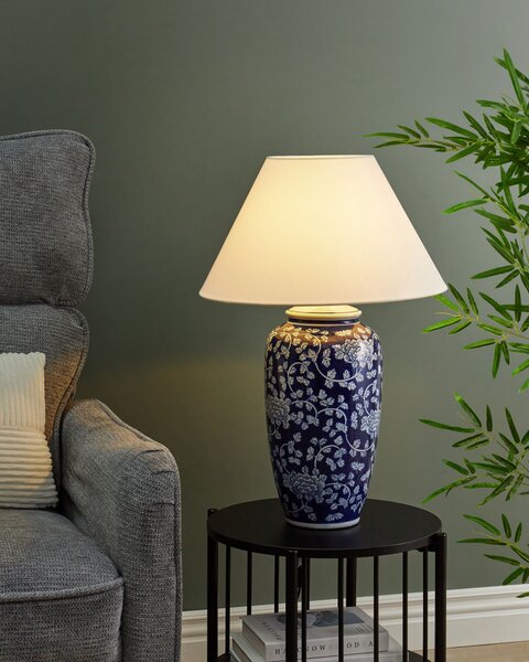 Stolní lampa ANGELES Porcelán Modrá