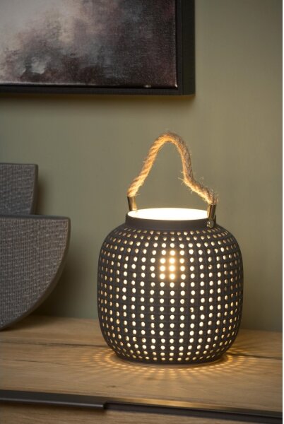 Lucide 13525/01/36 - Stolní lampa SAFIYA 1xE14/25W/230V antracit