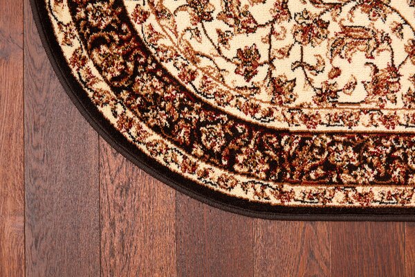 Oválný koberec Agnella Standard Hermiona Krémový Rozměr: 100x180 cm