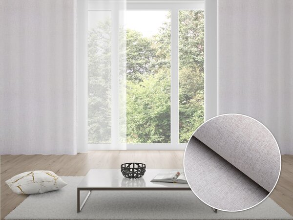 Biante 100% zatemňovací závěs Blackout BKW-206 Světle šedobéžové žíhání 130x140 cm