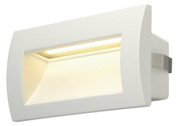 SLV BIG WHITE DOWNUNDER OUT LED M, venkovní nástěnné vestavné svítidlo, LED, 3000K, bílé 233621