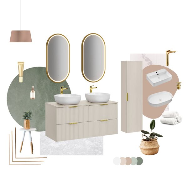 Comad Koupelnová skříňka pod deskové umyvadlo Adel Cashmere 60 kašmír
