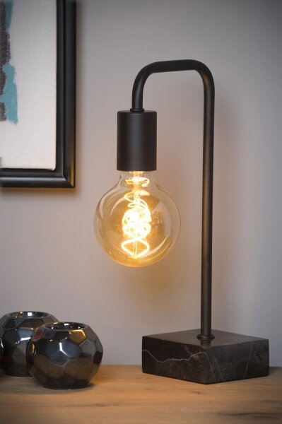 Lucide 45565/01/30 - Stolní lampa LORIN 1xE27/40W/230V černá