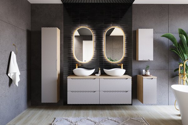 Comad Koupelnová skříňka pod umyvadlo Ocean Beige 70 béžová/dub olejovaný