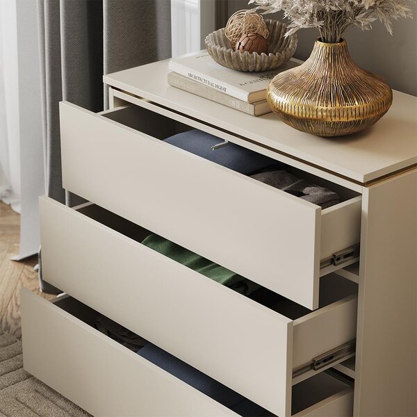 Kredenc Vicco Linette Kašmír 80 x 70 cm se 3 zásuvkami, Model 57965