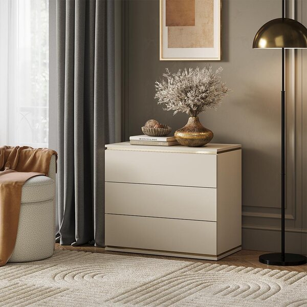 Kredenc Vicco Linette Kašmír 80 x 70 cm se 3 zásuvkami, Model 57965