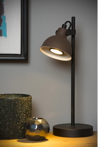 Lucide 45573/01/97 - Stolní lampa DAMIAN 1xGU10/35W/230V hnědá