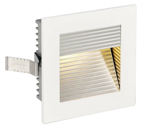BIG WHITE SLV FRAME CURVE, vestavné svítidlo, LED, 3000K, hranaté, bílé matné, vč. listových pružin 113292