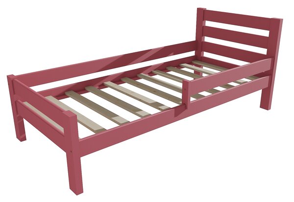 Vomaks Dětská postel se zábranou VMK011C KIDS Rozměr: 90 x 170 cm, Barva: barva růžová