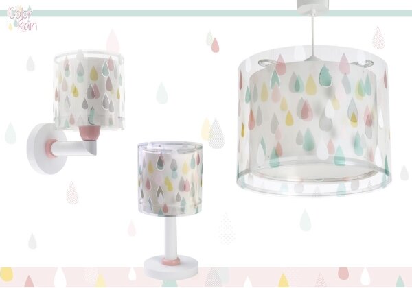 Dalber 41439 - Dětské nástěnné svítidlo COLOR RAIN 1xE27/60W/230V