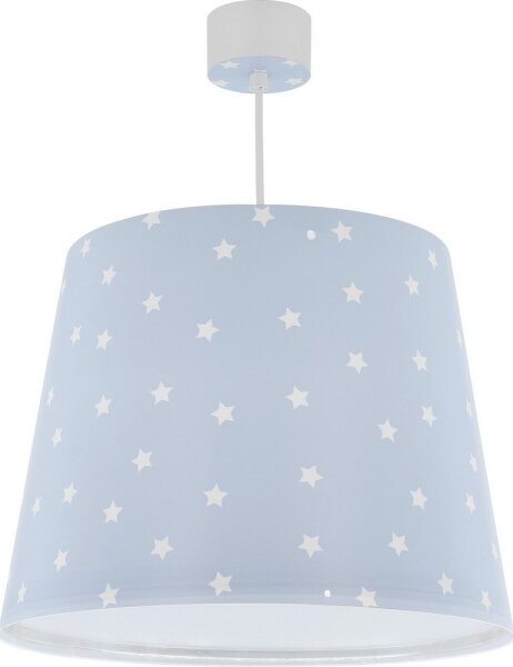 Dalber 82212T - Dětský lustr STAR LIGHT 1xE27/60W/230V modrá