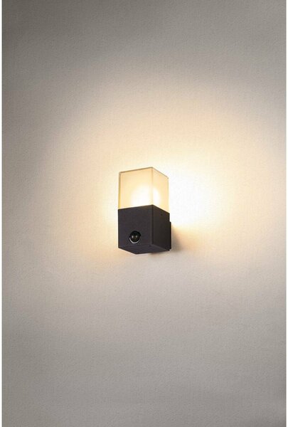 BIG WHITE SLV GRAFIT E27 square Sensor nástěnné přisazené svítidlo antracit 1006183