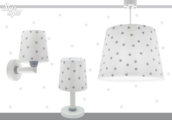 Dalber 82219B - Dětské nástěnné svítidlo STAR LIGHT 1xE27/60W/230V bílá