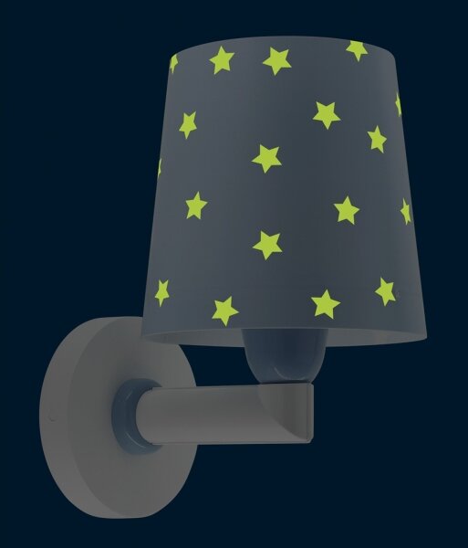 Dalber 82219T - Dětské nástěnné svítidlo STAR LIGHT 1xE27/60W/230V modrá