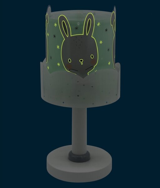 Dalber 61151H - Dětská lampička BUNNY 1xE14/40W/230V zelená