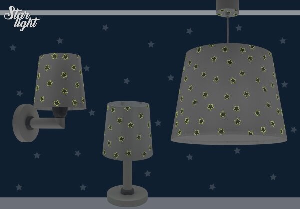 Dalber 82219B - Dětské nástěnné svítidlo STAR LIGHT 1xE27/60W/230V bílá