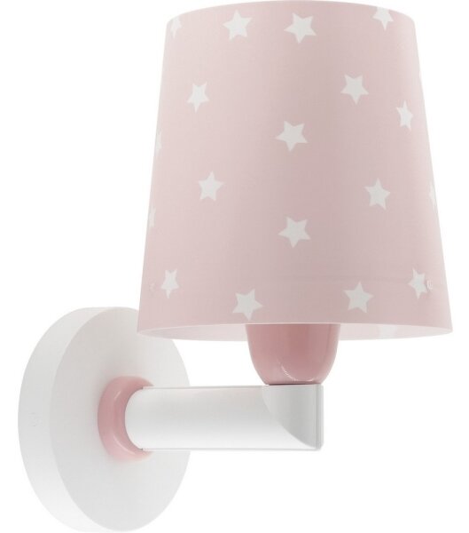 Dalber 82219S - Dětské nástěnné svítidlo STAR LIGHT 1xE27/60W/230V růžová