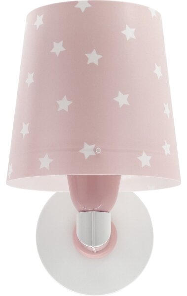 Dalber 82219S - Dětské nástěnné svítidlo STAR LIGHT 1xE27/60W/230V růžová