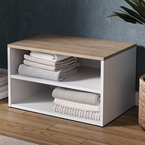 Komoda Vicco Betti Bílá/Sonoma 60 x 36 cm se 2 přihrádkami, Model 56433
