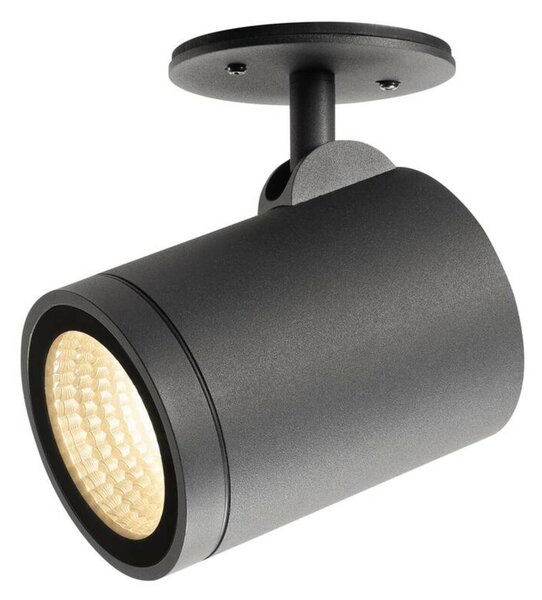 BIG WHITE SLV HELIA, venkovní svítidlo pro osvětlení cest a stojací lampa, LED, 3000K, kulaté, antracit, 15 W, možná změna na svítid