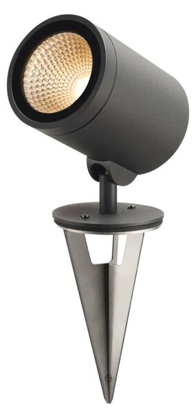BIG WHITE SLV HELIA, venkovní svítidlo pro osvětlení cest a stojací lampa, LED, 3000K, kulaté, antracit, 15 W, možná změna na svítid