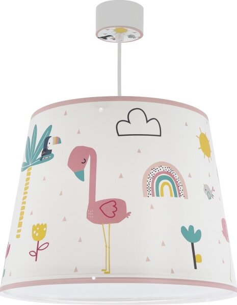Dalber 82462 - Dětský lustr FLAMINGO 1xE27/15W/230V