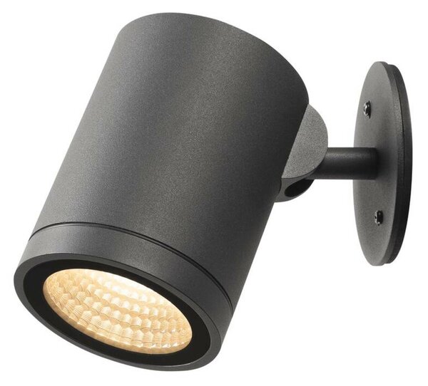 BIG WHITE SLV HELIA, venkovní svítidlo pro osvětlení cest a stojací lampa, LED, 3000K, kulaté, antracit, 15 W, možná změna na svítid