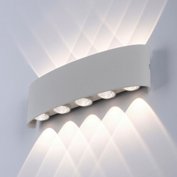 Paul Neuhaus 9489-21- LED Venkovní nástěnné svítidlo CARLO 10xLED/0,8W/230V IP54