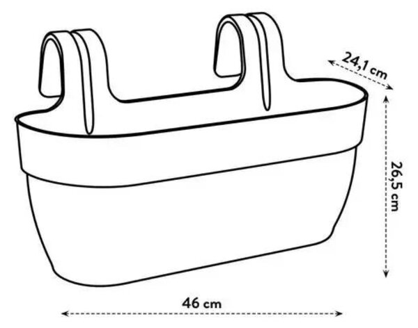 Květináč Vibia Campana Easy Hanger L, bílá