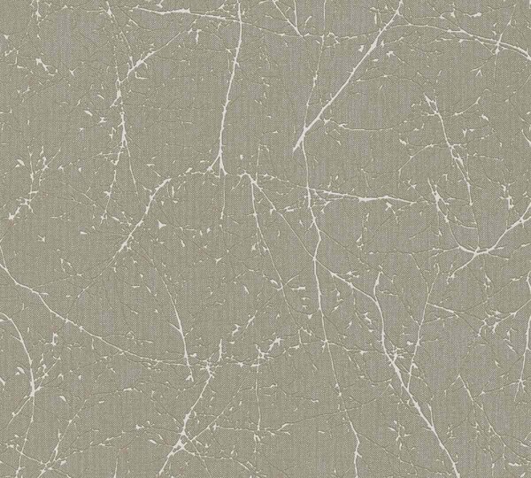 A.S. Création | Vliesová tapeta na zeď DIMEX 2025 38504-2 | 0,53 x 10,05 m | béžová, metalická, hnědá, šedá