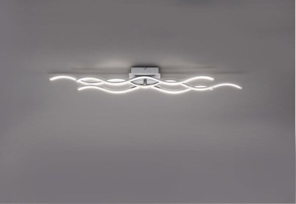 Leuchten Direkt 15166-55 - LED Přisazený lustr WAWE LED/28W/230V matný chrom