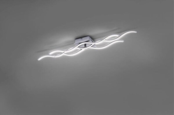 Leuchten Direkt 15166-55 - LED Přisazený lustr WAWE LED/28W/230V matný chrom
