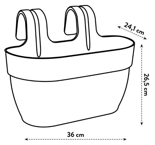 Květináč Vibia Campana Easy Hanger M, bílá