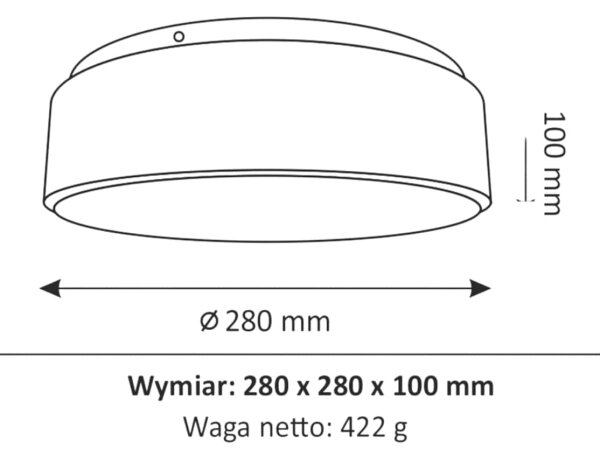 LED Koupelnové stropní svítidlo RENE LED/15W/230V IP44 bílá