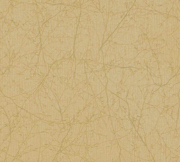 A.S. Création | Vliesová tapeta na zeď Terra 38504-4 | 0,53 x 10,05 m | zlatá, žlutá