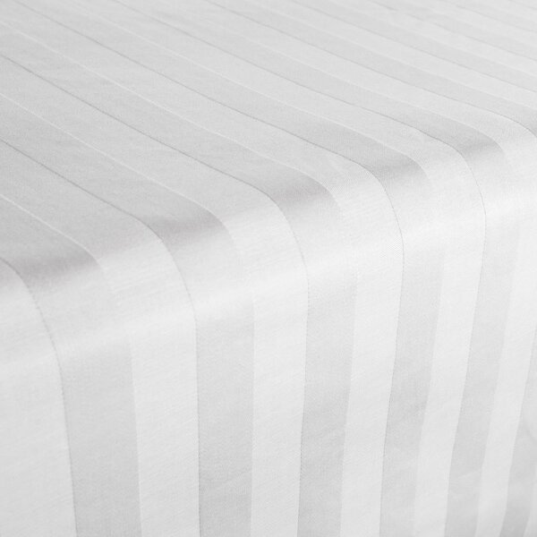BAMBUSOVÉ PROSTĚRADLO STRIPE 160X240 CM BÍLÉ