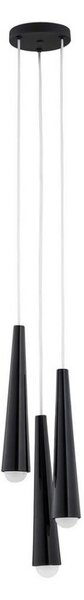 Argon 6103 - Lustr na lanku HOLLYWOOD 3xE14/7W/230V černá