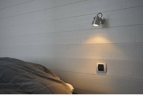BIG WHITE SLV INDA, nástěnné a stropní svítidlo, bodové svítidlo, QPAR51, kartáčovaný Al, max. 50 W 147559