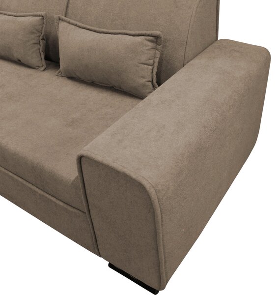 ROHOVÁ SEDAČKA, textil, šedohnědá MID.YOU - Sedací soupravy, Online Only