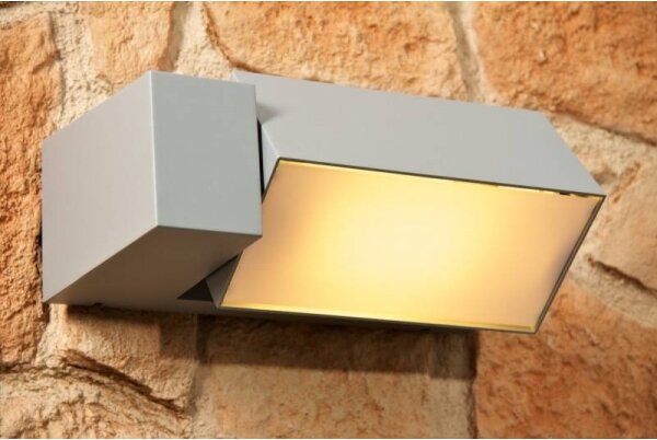 Philips - Venkovní nástěnné svítidlo BORDER 1xE27/23W/230V IP44 šedá