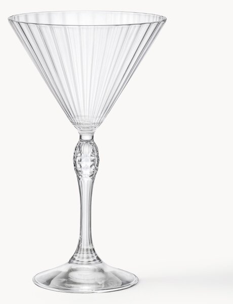 Sklenice na martini's drážkovou strukturou America's Cocktail, 4 ks