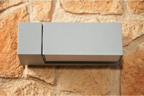 Philips - Venkovní nástěnné svítidlo BORDER 1xE27/23W/230V IP44 šedá