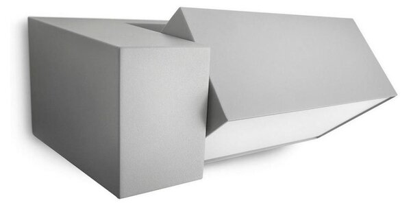 Philips - Venkovní nástěnné svítidlo BORDER 1xE27/23W/230V IP44 šedá