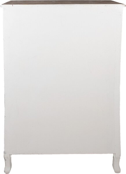 Příborník Clayre & Eef 79x37x120 cm Béžové dřevo