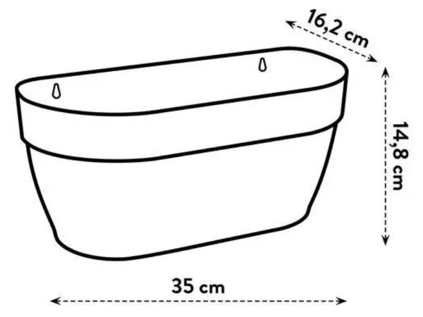 Truhlík Vibia Campana Wall basket, žlutá